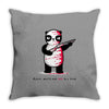 black, red and white Throw Pillow