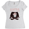 crimson red Women's Triblend Scoop T-shirt