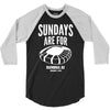 sundays are for football foot ball 3/4 Sleeve Shirt