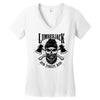 lumberjack skull Women's V-Neck T-Shirt