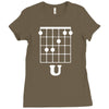 guitar shirts f chord Ladies Fitted T-Shirt