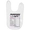 January Girl Facts Capricorn Baby Bibs