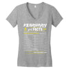 February Girl Facts Aquarius Women's V-Neck T-Shirt