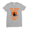 wine witch! Ladies Fitted T-Shirt