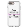 Dear Parents Tag You're It Love Teachers Women's iPhone 8 Plus