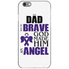 my dad was so brave god made him an angel iPhone 6/6s Case