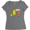 so corny Women's Triblend Scoop T-shirt