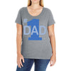 1 dad (2) Ladies Curvy T-Shirt