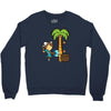 part time job   coconut farm Crewneck Sweatshirt