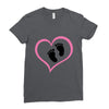 Baby Girl with Heart Any Name Customized Ladies Fitted T-Shirt
