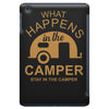 what happens in camper stays in camper vintage style camp funny iPad Mini