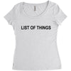lost of things Women's Triblend Scoop T-shirt