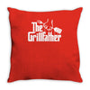 the grillfather  funny bbq Throw Pillow