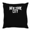 new york city ringer Throw Pillow