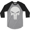 the punisher skull head 3/4 Sleeve Shirt