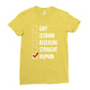 Lgbt Checklist Ladies Fitted T-Shirt