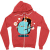pluto is on vacations Zipper Hoodie