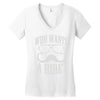 who wants to ride Women's V-Neck T-Shirt