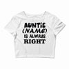 personalised auntie Crop Top