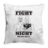Fight Night Throw Pillow