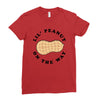 Little Peanut on the Way Ladies Fitted T-Shirt