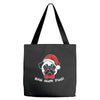 bah hum pug scrooge grinch christmas Tote Bags