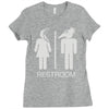 restroom for the recently deceased Ladies Fitted T-Shirt