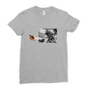 Football Statue Ladies Fitted T-Shirt