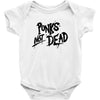 punks not dead exploited punk rock hooded sweatshirt vintage style dis Baby Onesie