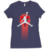 basketball jump Ladies Fitted T-Shirt