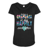 being a grandma Maternity Scoop Neck T-shirt