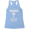 moab military mother of all bombs Racerback Tank