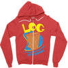 log it's better than bad it's good Zipper Hoodie