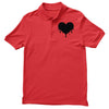 dripping heart melting heart Polo Shirt
