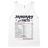 January Girl Facts Aquarius Tank Top