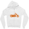 riding with husband Zipper Hoodie