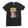 cat in the box! Ladies Fitted T-Shirt