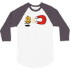 khaki chick magnet 3/4 Sleeve Shirt