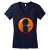 Kid Goku Saiyan With Dragon Ball 4 Star Women's V-Neck T-Shirt