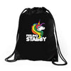 feeling stabby Drawstring Bags