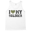 i love my soldier regular camouflage Tank Top