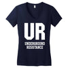 underground resistence Women's V-Neck T-Shirt