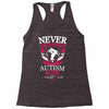 THE POWER OF AN Autism Mom Racerback Tank