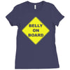 belly on board beer Ladies Fitted T-Shirt