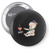 Cute Baby Painter's Dad Love Pin-back button