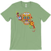 women's sugar skull purple T-Shirt