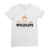 Wildlife Camping Ladies Fitted T-Shirt