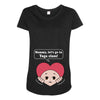 Mommy, Let's Go to Yoga Class! Maternity Scoop Neck T-shirt
