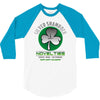 silver shamrock 3/4 Sleeve Shirt