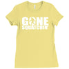 big foot sasquatch Ladies Fitted T-Shirt